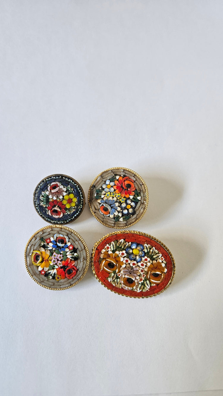 סיכות מיקרו מוזאיק איטלקיות