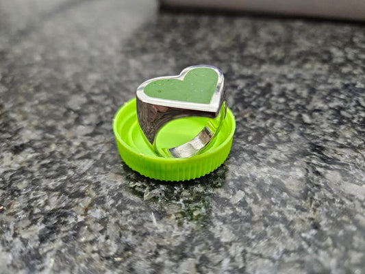 טבעת לב גדולה